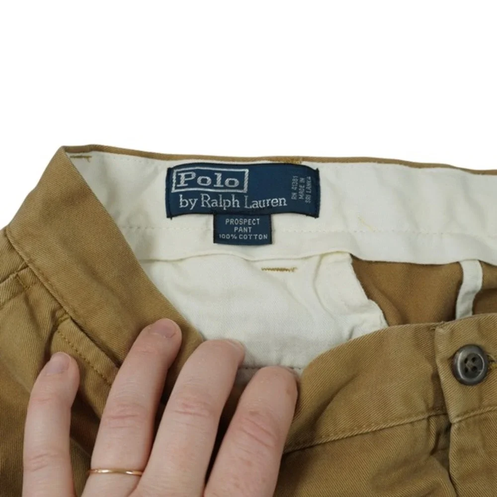 Polo Ralph Lauren Prospect Pant Mens 32x28 Tan‎ Khaki Chino Straight Leg Cotton